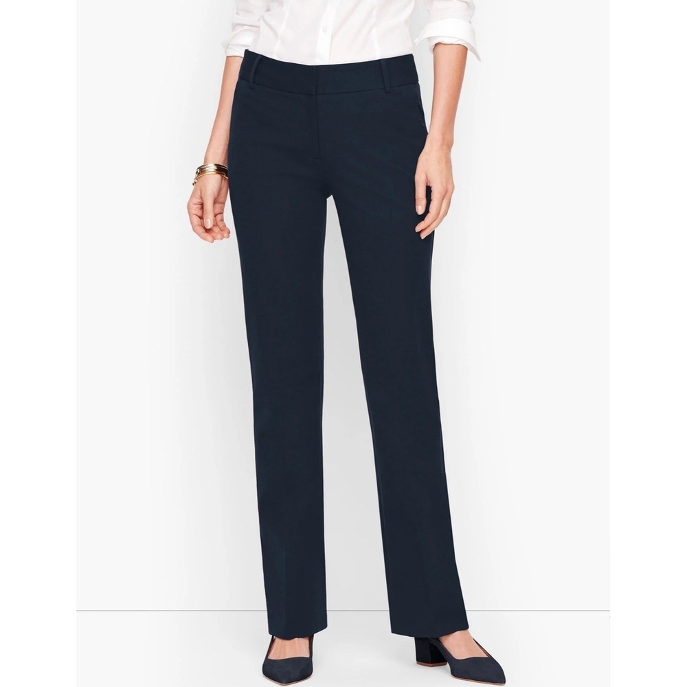 Talbots Black Newport Straight Leg Size 12 Pants NWOT Workwear